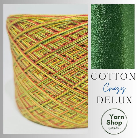 CCDL005 Crazy DeLux 4PLY Yarn Cake Pure Cotton Extrafine 6+9+72+80+37