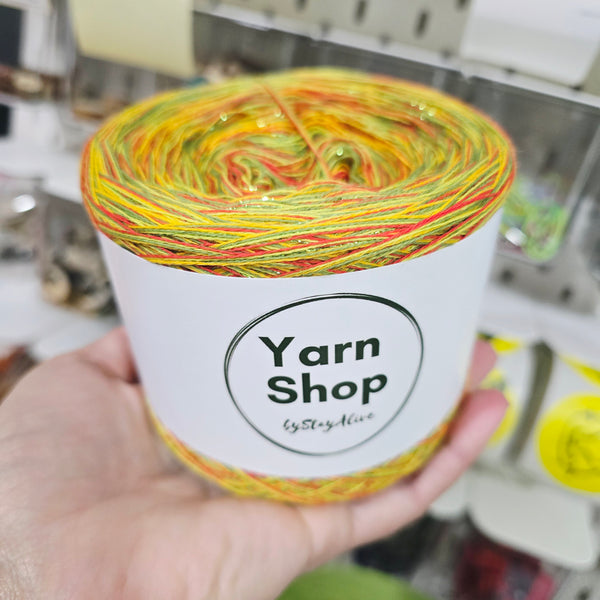 CCDL005 Crazy DeLux 4PLY Yarn Cake Pure Cotton Extrafine 6+9+72+80+37
