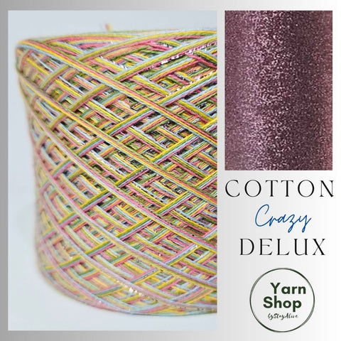 CCDL010 Crazy DeLux 4PLY Yarn Cake Pure Cotton Extrafine 6+8+80+84+29