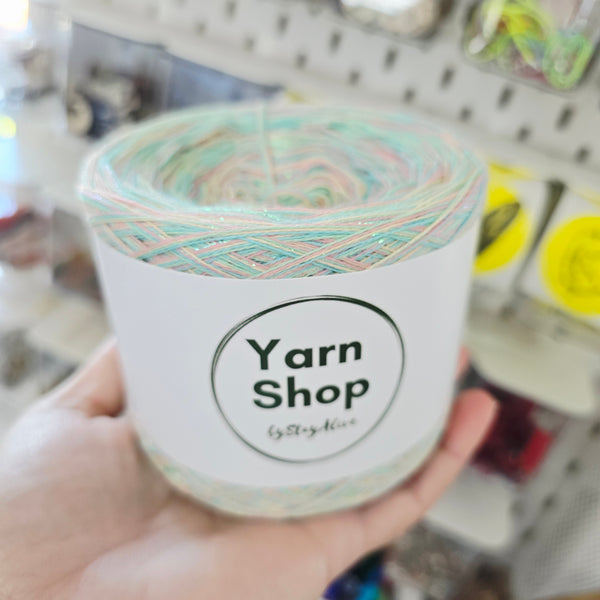 CCDL012 Crazy DeLux 4PLY Yarn Cake Pure Cotton Extrafine 12+34+66+85+32