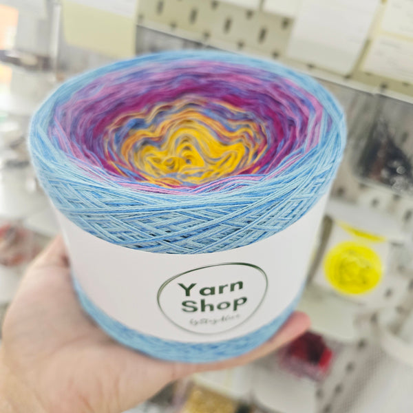 CMO006 MelOmbre Yarn Cake Pure Cotton Extrafine 6-3-11-8+1C