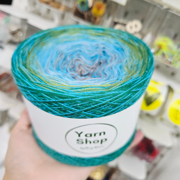 CMO011 MelOmbre Yarn Cake Pure Cotton Extrafine 5-8-80-83+1A