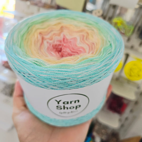 CMO012 MelOmbre Yarn Cake Pure Cotton Extrafine 34-12-66-85+45