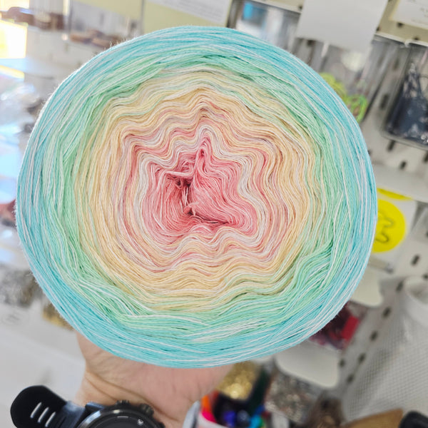 CMO012 MelOmbre Yarn Cake Pure Cotton Extrafine 34-12-66-85+45