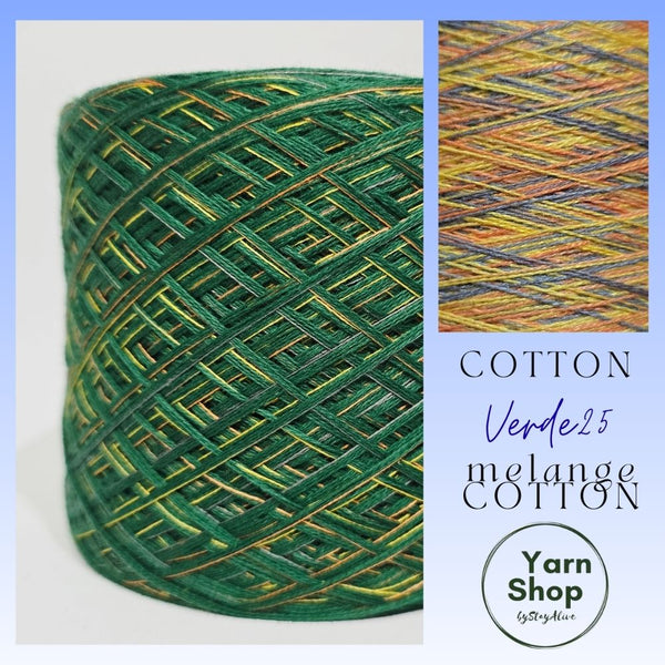 CMS001 Melange Cotton Solid Yarn Cake Cotton Extrafine 83+YMC