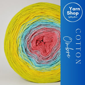 Gradient CO003 Ombre Yarn Cake Pure Cotton Extrafine