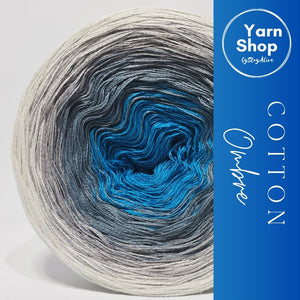 Gradient CO008 Ombre Yarn Cake Pure Cotton Extrafine 10-70-5-4