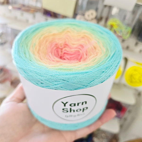Gradient CO012 Ombre Yarn Cake Pure Cotton Extrafine 34-12-66-85