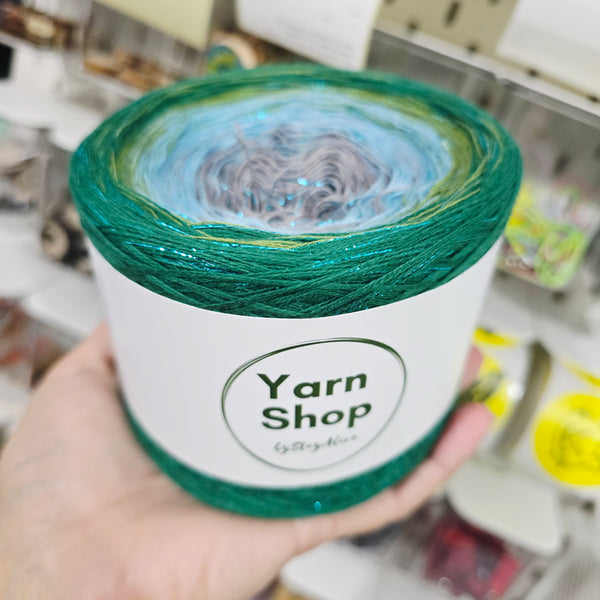 Gradient CODL011 Ombre DeLux Yarn Cake Pure Cotton Extrafine 5-8-80-83+24