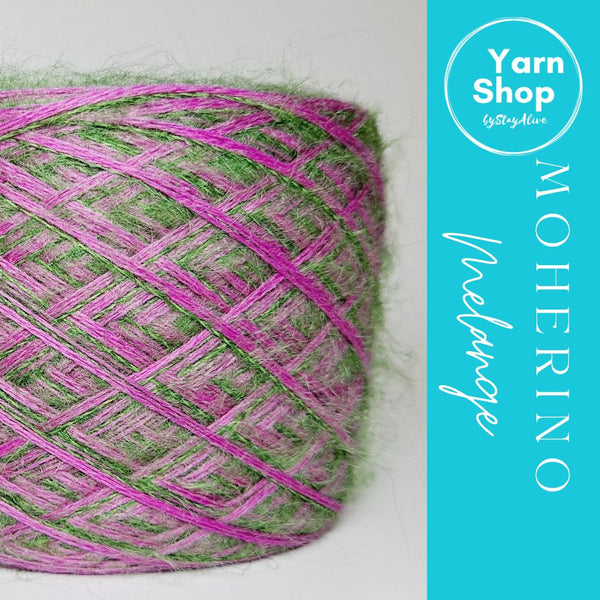 LIMITED EDITION MOHM 15+57 Moherino Melange Yarn Cake Merino Mohair