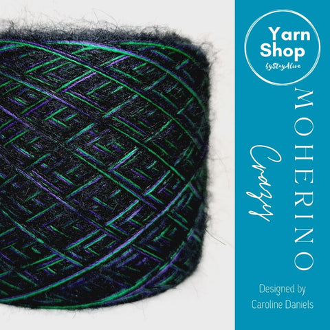 Fancy Fluffy MHC003 Moherino Crazy Yarn Cake Merino Mohair 7+8+60+14