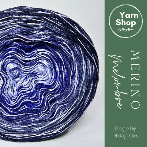 MMO007 MelOmbre Yarn Cake Pure Merino Extrafine Superwash