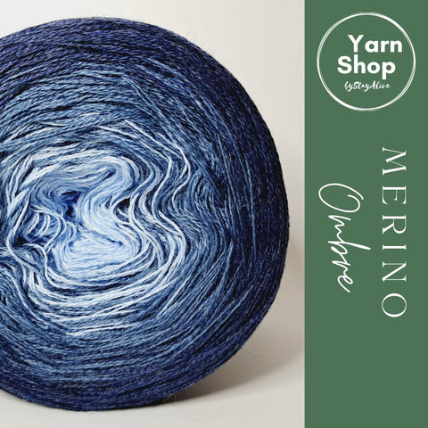 MO005 Ombre Yarn Cake Pure Merino Extrafine Superwash