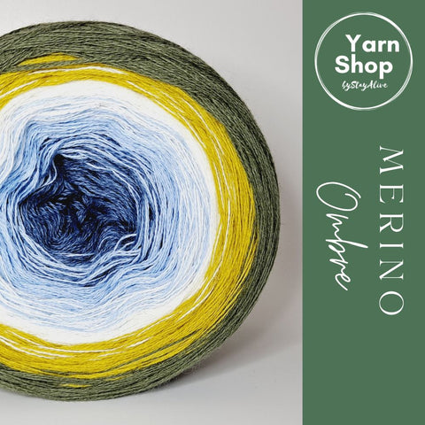 MO010 Ombre Yarn Cake Pure Merino Extrafine Superwash