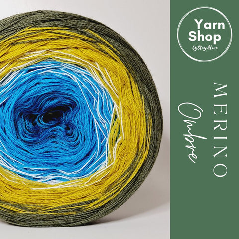 MO016 Ombre Yarn Cake Pure Merino Extrafine Superwash