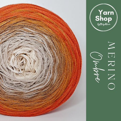 MO017 Ombre Yarn Cake Pure Merino Extrafine Superwash