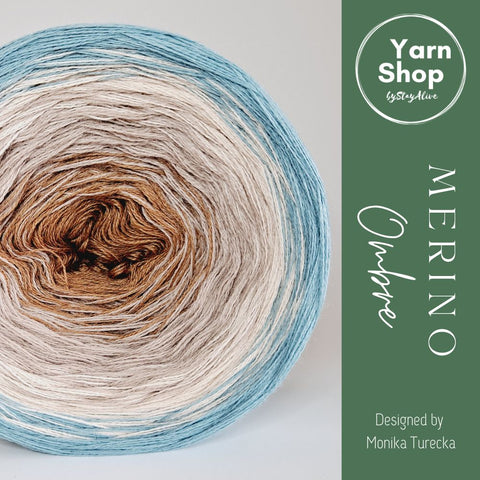 MO022 Ombre Yarn Cake Pure Merino Extrafine Superwash