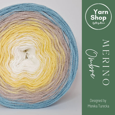 MO024 Ombre Yarn Cake Pure Merino Extrafine Superwash