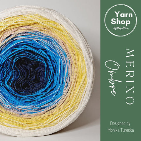 MO025 Ombre Yarn Cake Pure Merino Extrafine Superwash