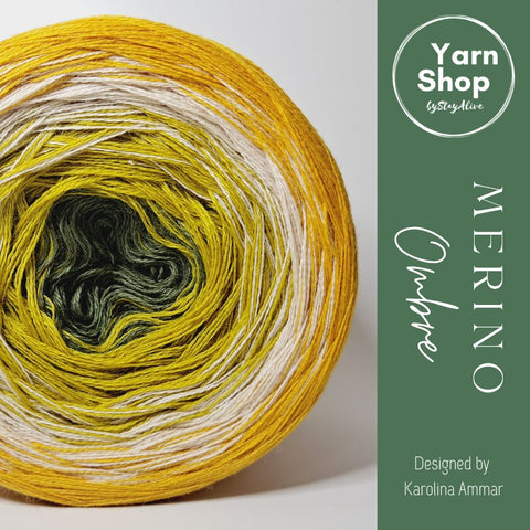 MO027 Ombre Yarn Cake Pure Merino Extrafine Superwash