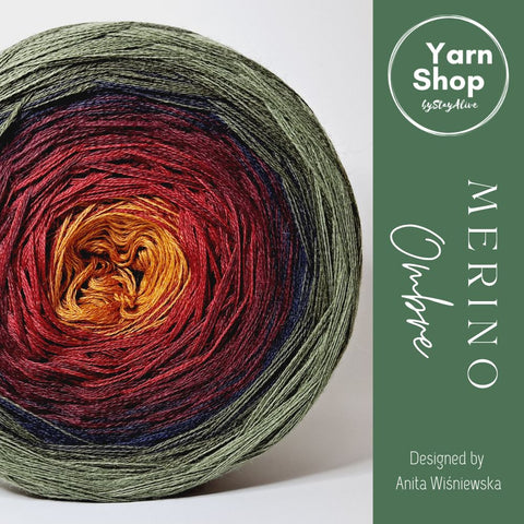 MO028 Ombre Yarn Cake Pure Merino Extrafine Superwash