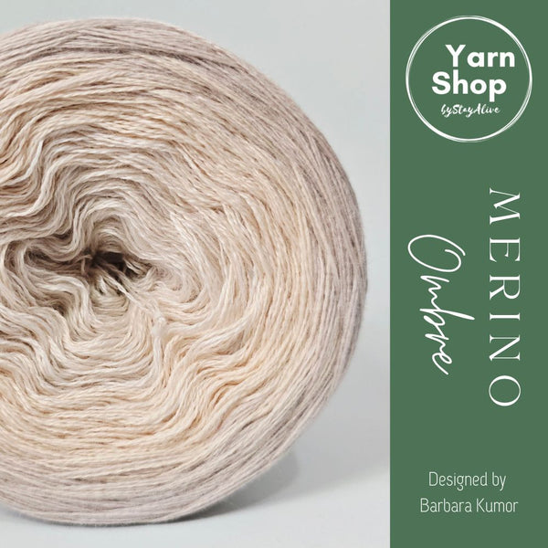 MO031 Ombre Yarn Cake Pure Merino Extrafine Superwash 52-41-56