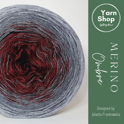 MO033 Ombre Yarn Cake Pure Merino Extrafine Superwash