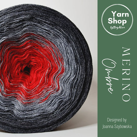 MO034 Ombre Yarn Cake Pure Merino Extrafine Superwash