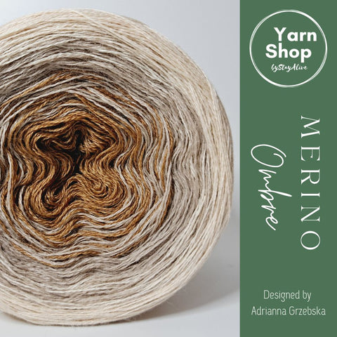 MO035 Ombre Yarn Cake Pure Merino Extrafine Superwash