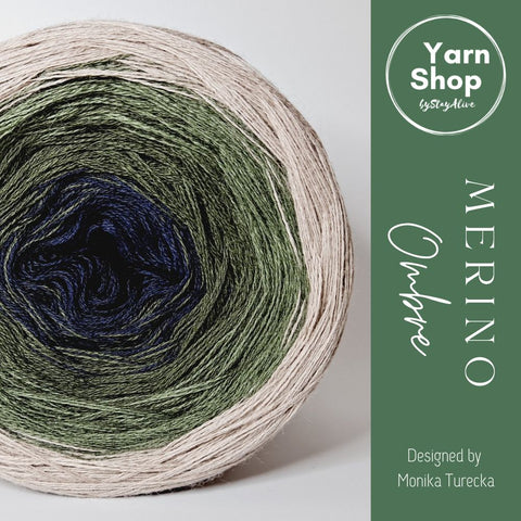 MO042 Ombre Yarn Cake Pure Merino Extrafine Superwash