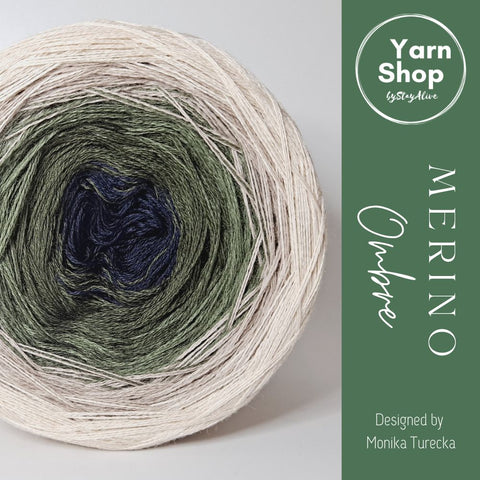 MO043 Ombre Yarn Cake Pure Merino Extrafine Superwash