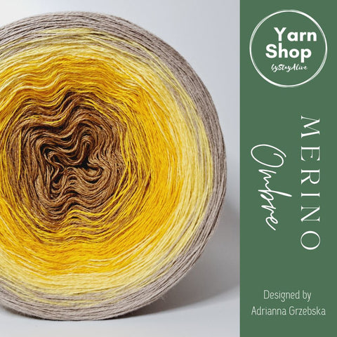 MO044 Ombre Yarn Cake Pure Merino Extrafine Superwash