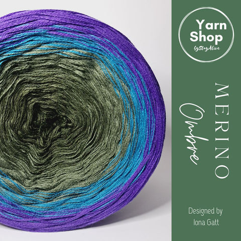 MO045 Ombre Yarn Cake Pure Merino Extrafine Superwash