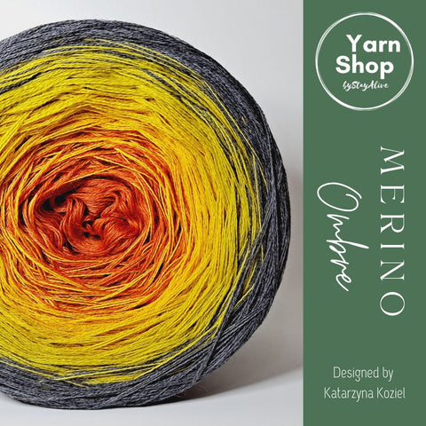 MO046 Ombre Yarn Cake Pure Merino Extrafine Superwash