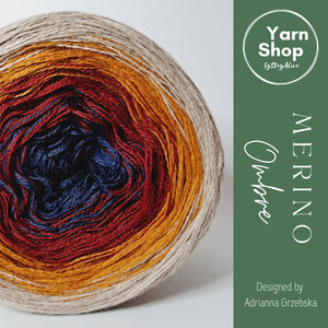 MO051 Ombre Yarn Cake Pure Merino Extrafine Superwash