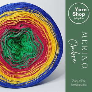 MO053 Ombre Yarn Cake Pure Merino Extrafine Superwash