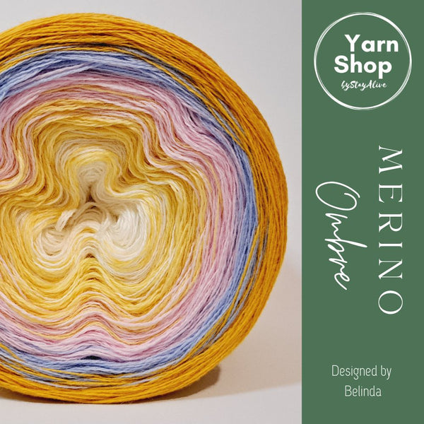 MO054 Ombre Yarn Cake Pure Merino Extrafine Superwash