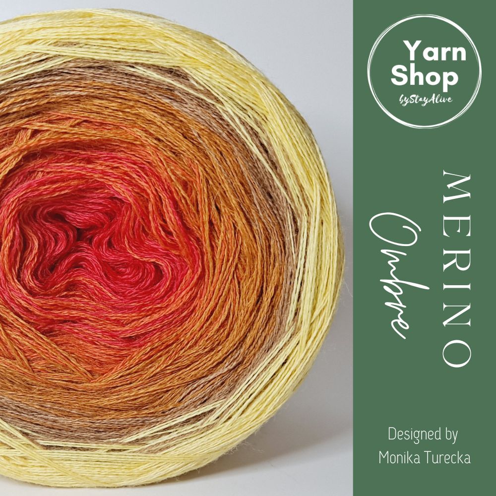 MO055 Ombre Yarn Cake Pure Merino Extrafine Superwash