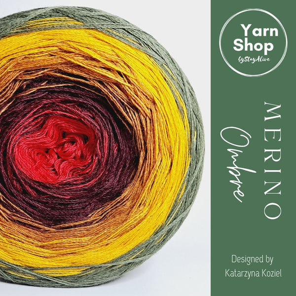 MO056 Ombre Yarn Cake Pure Merino Extrafine Superwash