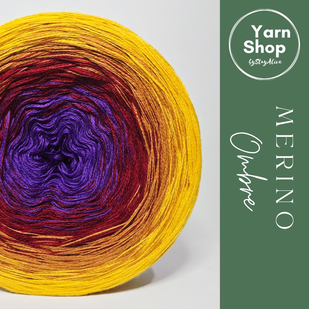MO071 Ombre Yarn Cake Pure Merino Extrafine Superwash 60-1-57-51