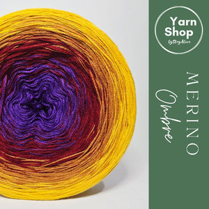 MO071 Ombre Yarn Cake Pure Merino Extrafine Superwash 60-1-57-51