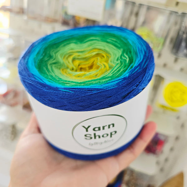 MO072 Ombre Yarn Cake Pure Merino Extrafine Superwash 63-6-7-14-39