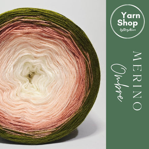 MO074 Ombre Yarn Cake Pure Merino Extrafine Superwash 27-24-25-16