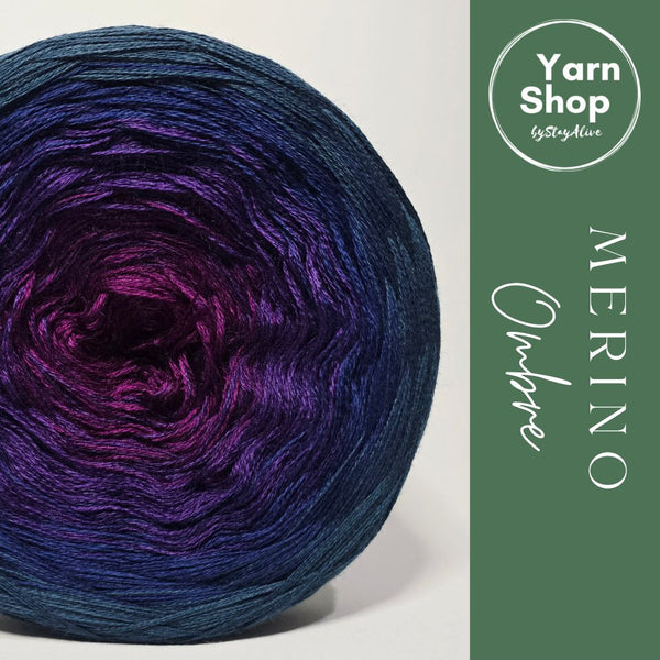 MO075 Ombre Yarn Cake Pure Merino Extrafine Superwash 23-12-69-72