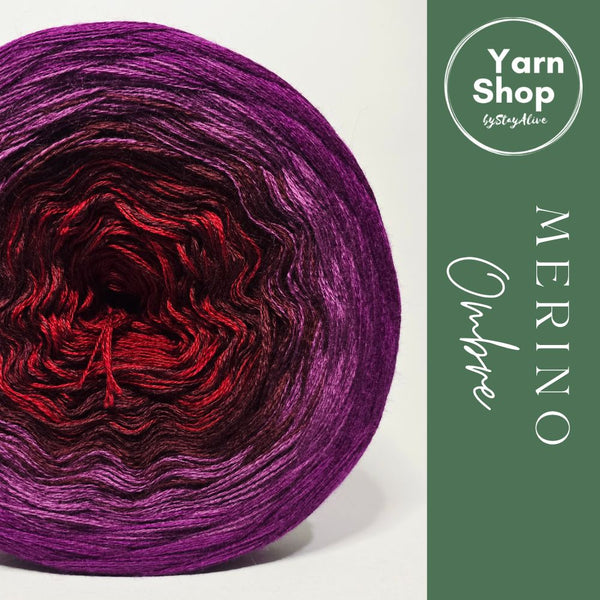 MO076 Ombre Yarn Cake Pure Merino Extrafine Superwash 1-49-22-23