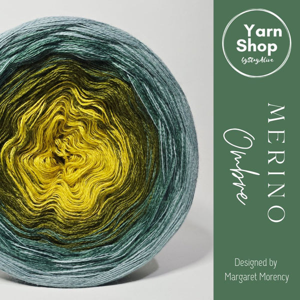 MO077 Ombre Yarn Cake Pure Merino Extrafine Superwash 63-16-18-58