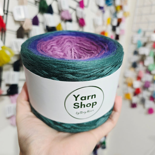 MO087 Ombre Yarn Cake Pure Merino Extrafine Superwash 21-28-5-18