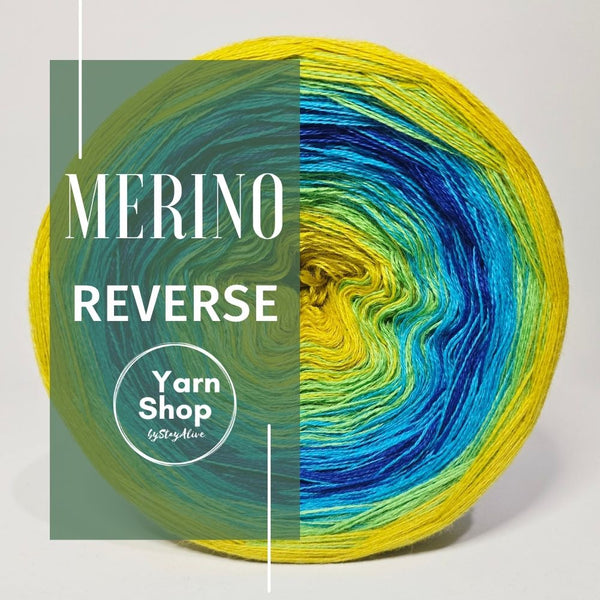 Gradient MR007 Reverse Yarn Cake Pure Merino Extrafine Superwash