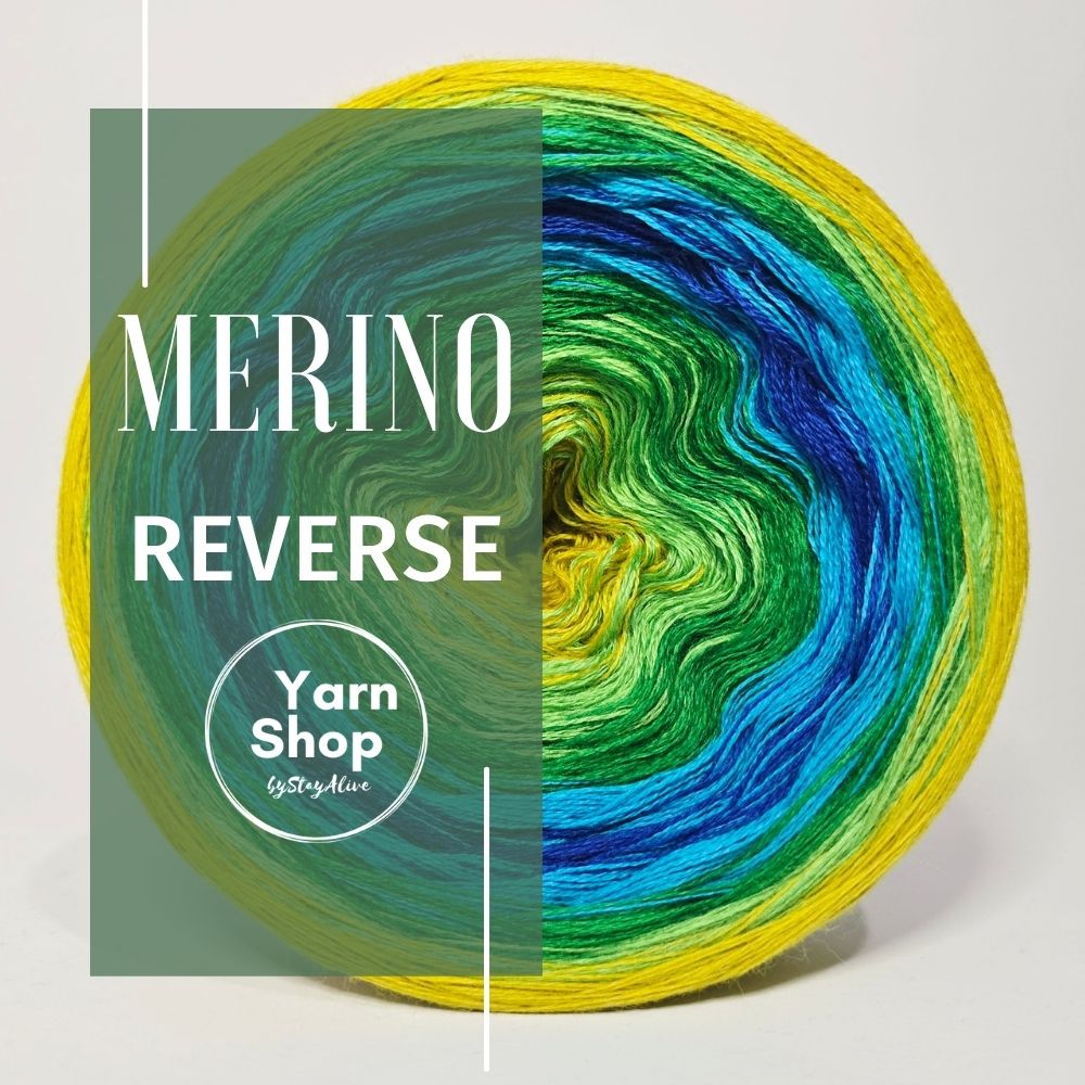 Gradient MR008 Reverse Yarn Cake Pure Merino Extrafine Superwash 63-6-7-14-39