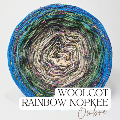 Gradient ONW003 Ombre Nopkee Yarn Cake Woolcot Extrafine Superwash 19-11-22-10+RN
